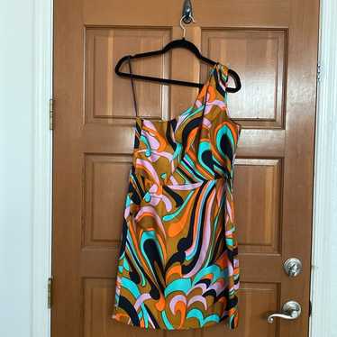 NWOT Milly of New York 100% Silk Colorful One Sho… - image 1