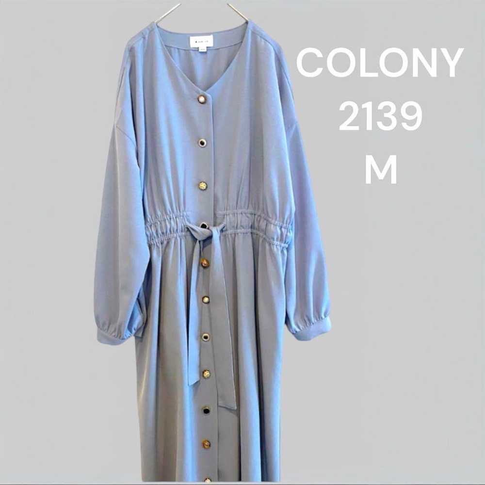 COLONY2139 Long One Piece Spring Dress Front Butt… - image 1