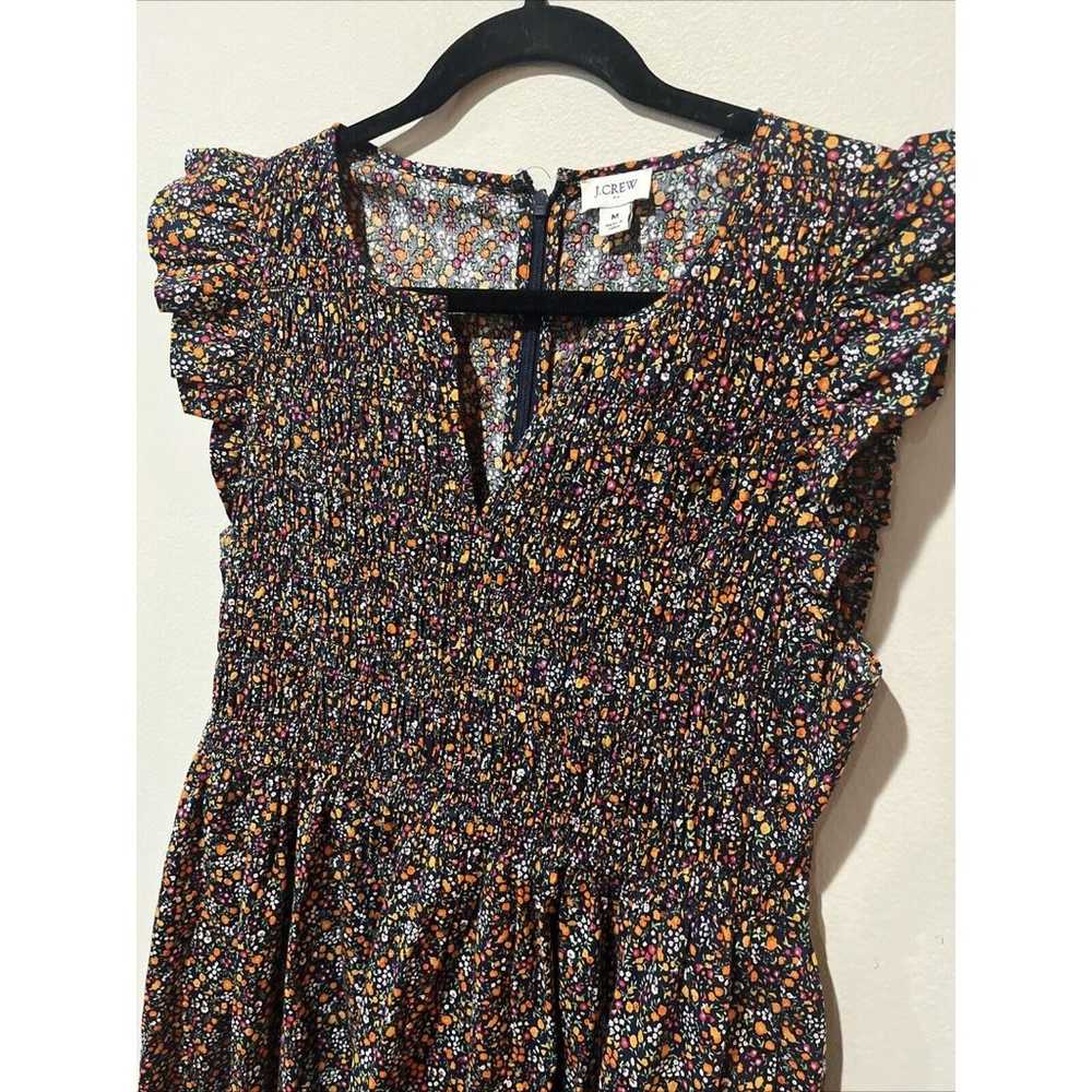 J. CREW Factory MIDI Dress Sz Medium Flutter Slee… - image 5