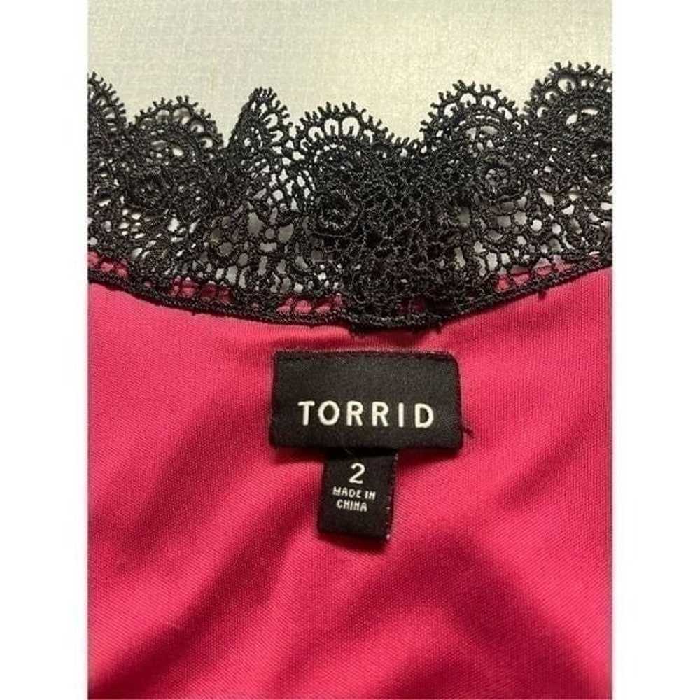 Torrid magenta color dress sz 2 - image 3