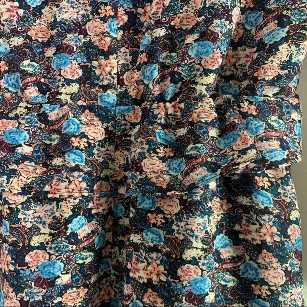 J. Crew v neck peplum floral midi dress 2 - image 12