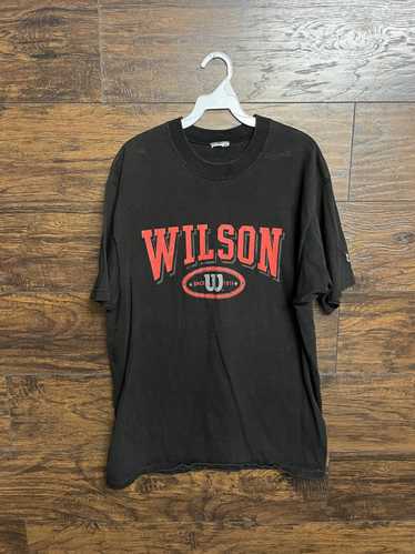 Designer VTG Wilson Tennis T-shirt - Heavy Tee -E… - image 1