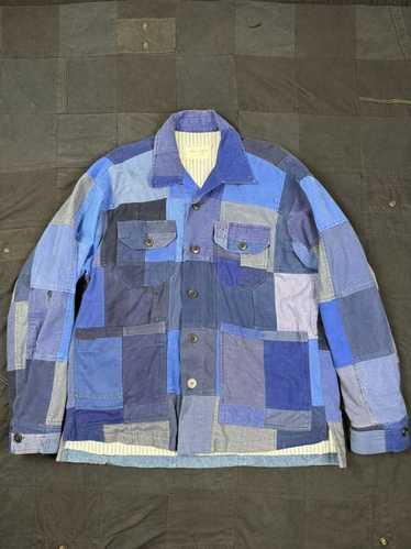 Greg Lauren French Artist Scrapwork Varsity Jacket - image 1