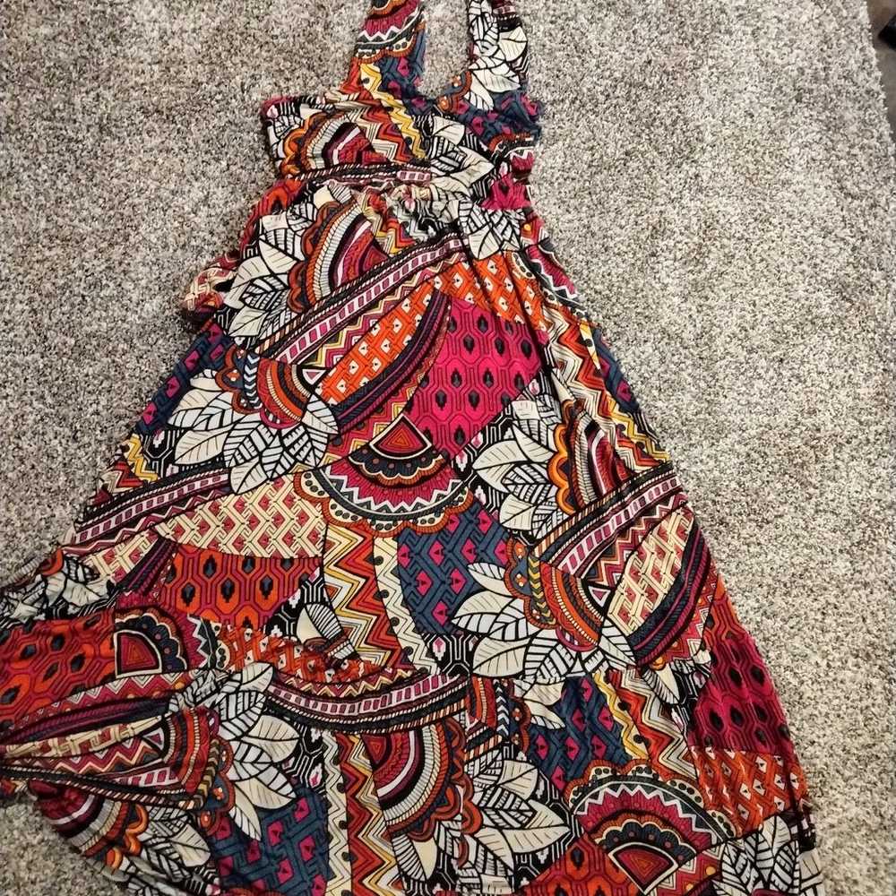 Maeve Cynthia Halter Maxi Dress Sz S Anthropologie - image 4