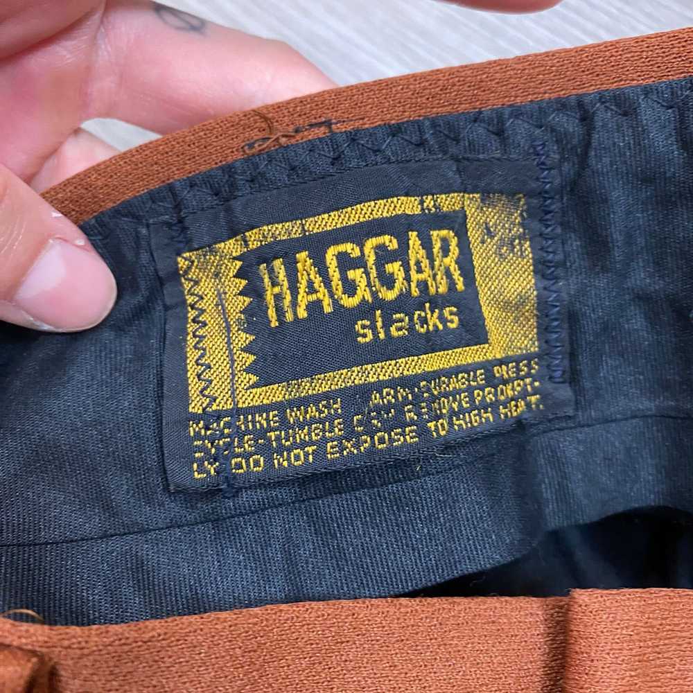 Haggar × Vintage VTG 60s 70s Haggar Slacks Pleate… - image 4