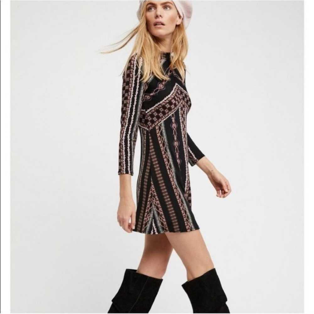 Free People Stella Graphic Print Mini Dress - image 3