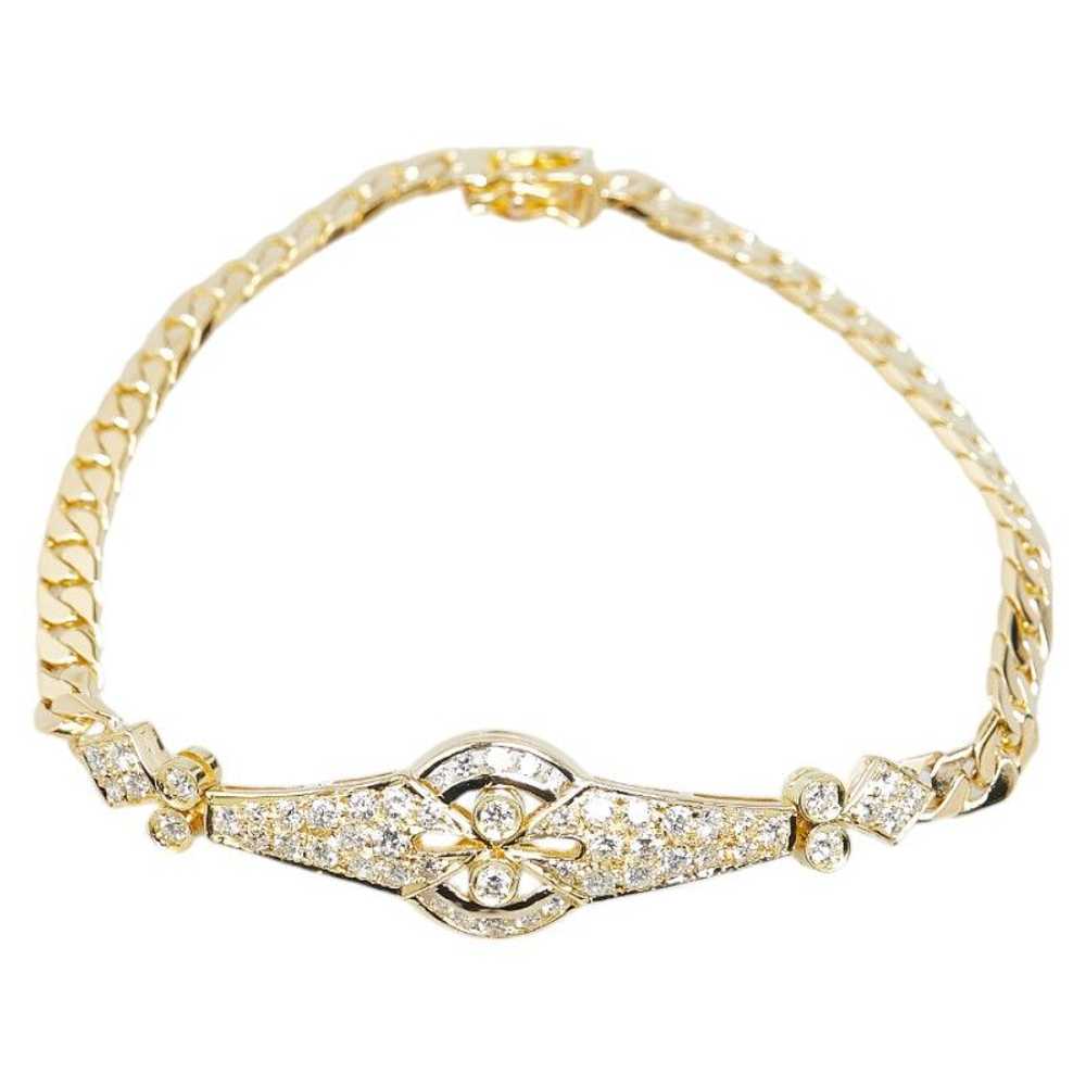 Other LuxUness K18YG Yellow Gold Diamond Bracelet… - image 2