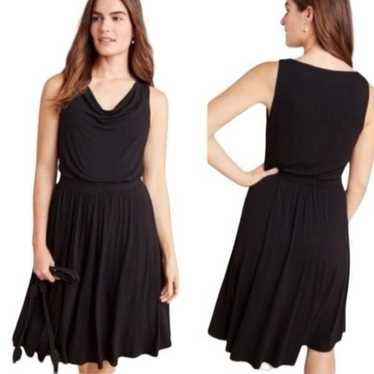 Maeve by Anthropologie Black Midi Dress