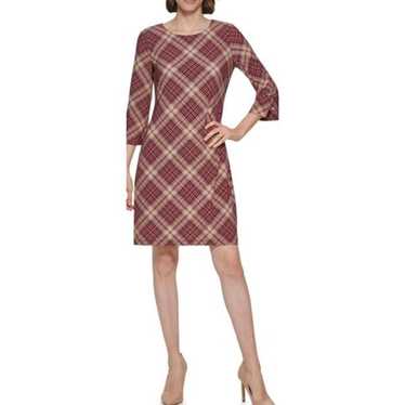 Tommy Hilfiger plaid Jersey Shift Dress size 10