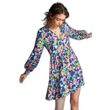 Anthropologie Ranni Gill Katya Floral Ruffled long