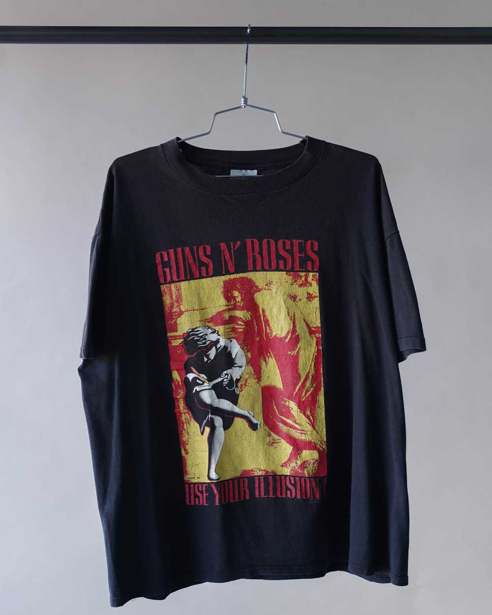 90's Guns N' Roses Use Your Illusion Band Tee - L… - image 1