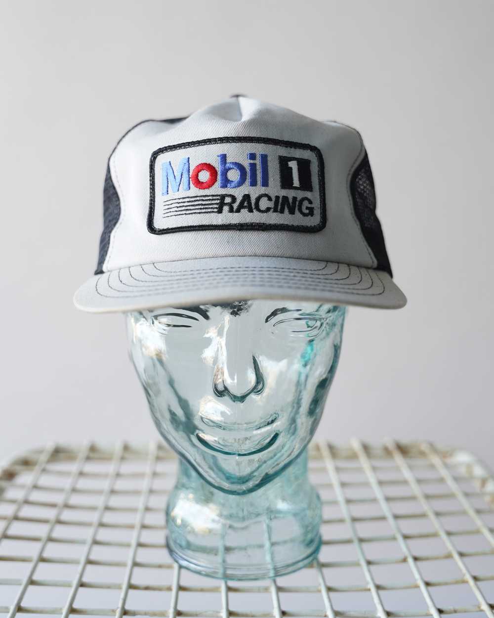 80's Mobil Racing Trucker Hat - image 1