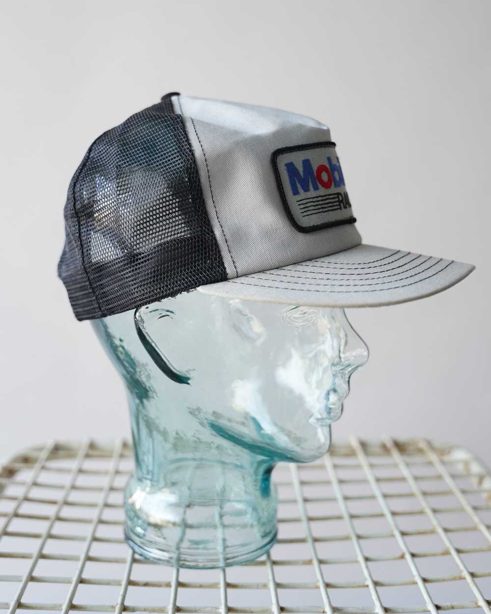 80's Mobil Racing Trucker Hat - image 2