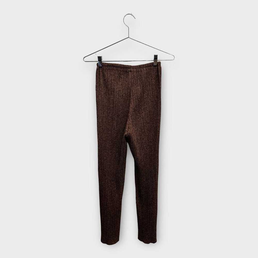 Brown Digi Print Perma Pleat Pant - image 3