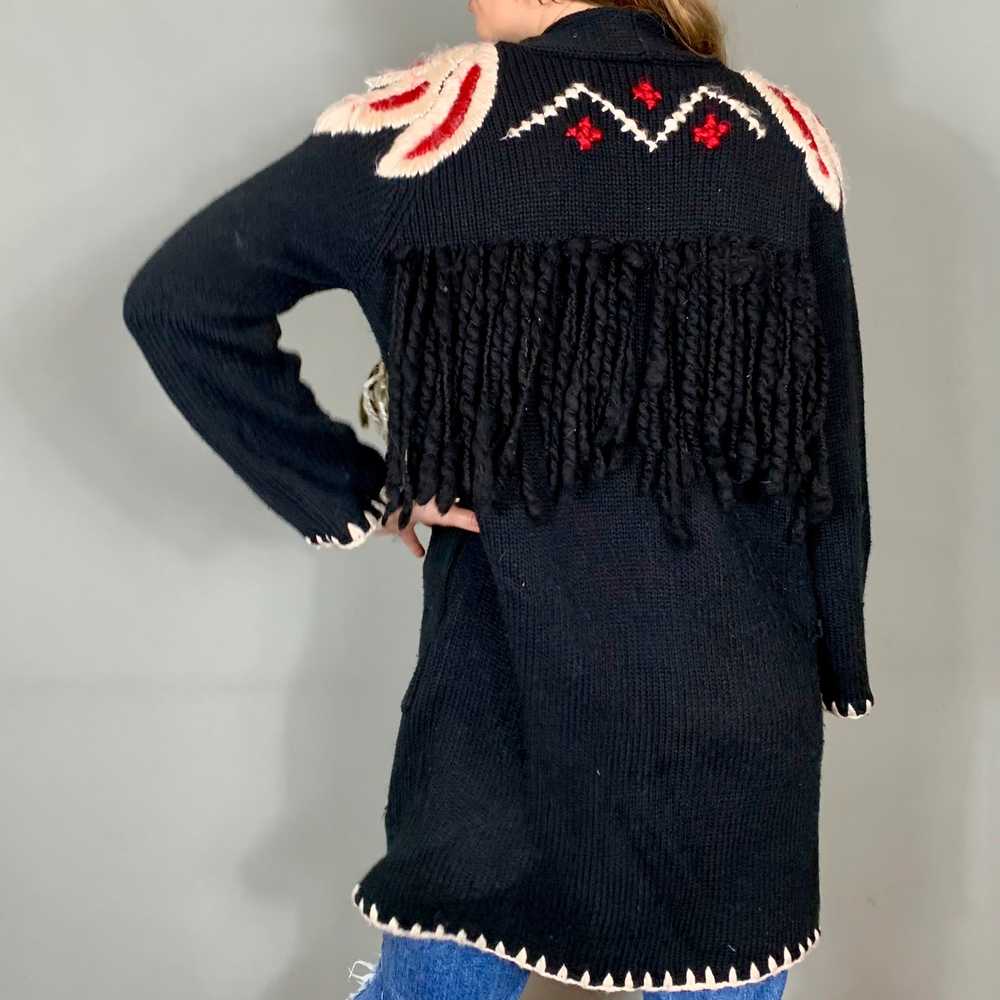 Arianna, embroidered fringed jacket - image 6