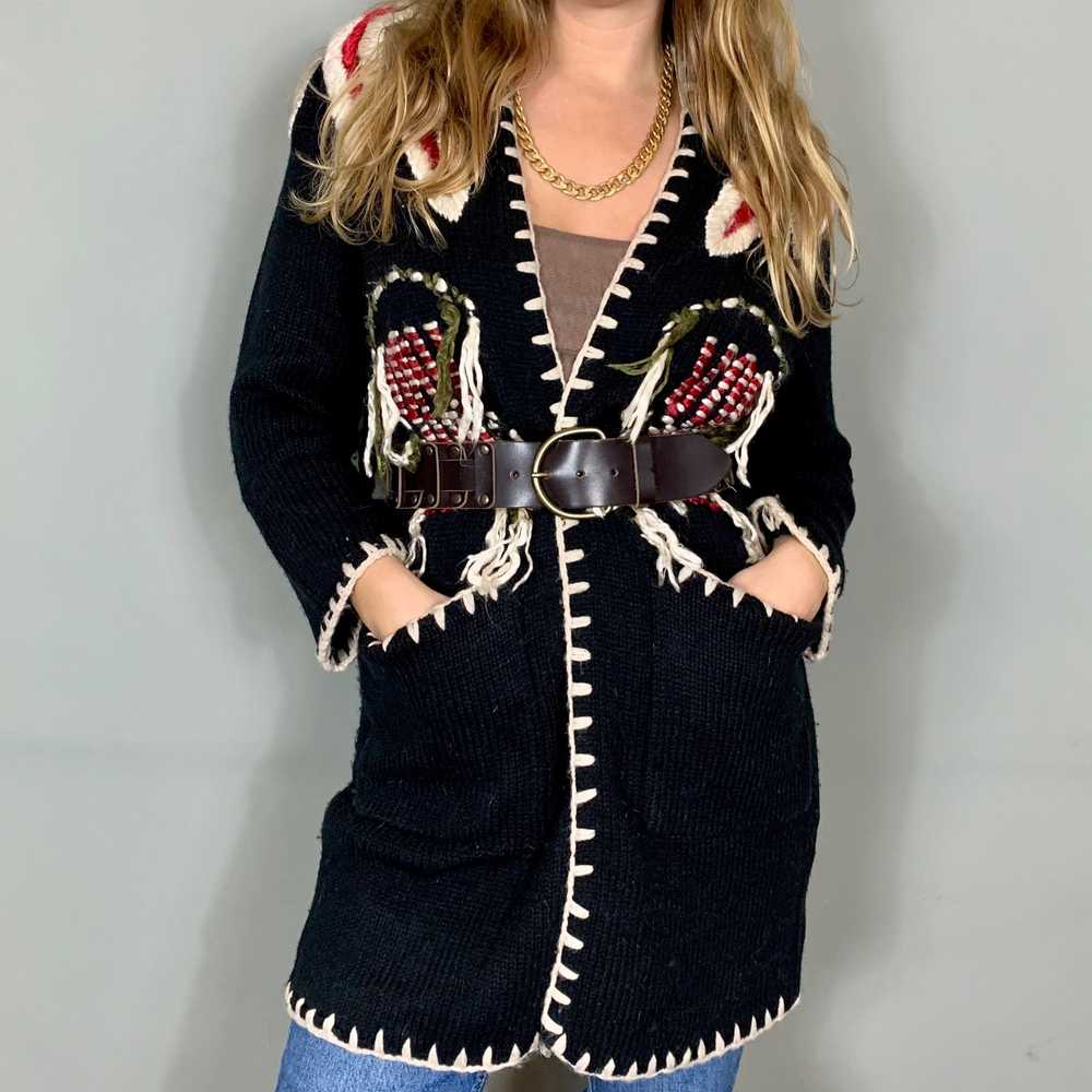 Arianna, embroidered fringed jacket - image 8