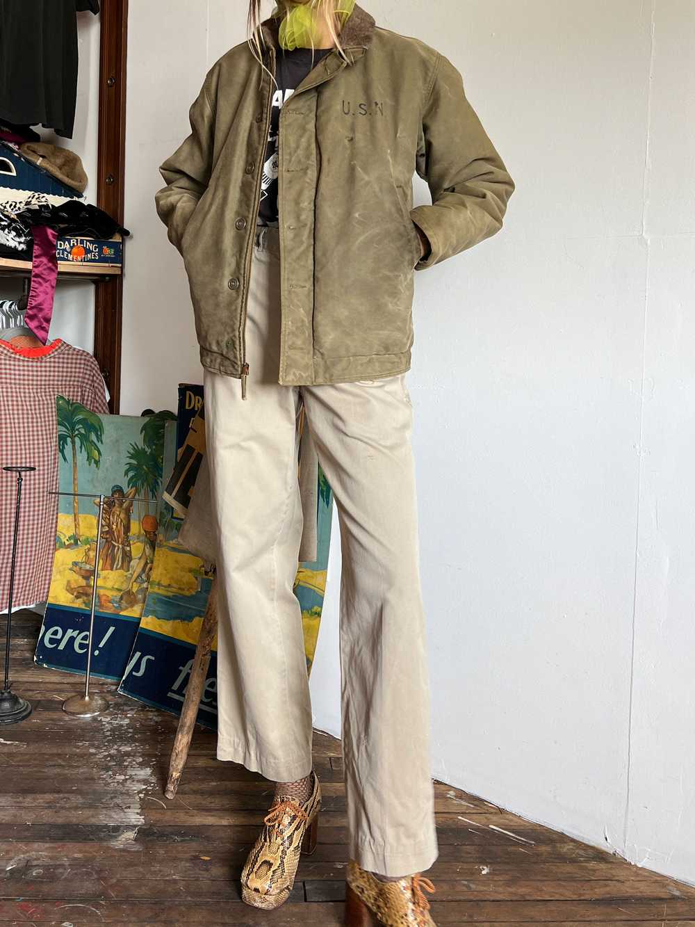 Vintage 1940's USN Coat Size 40 - image 9