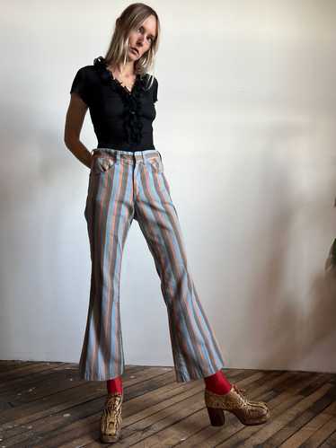 Vintage 1970's Lee Brand Pastel Striped Pants, Uni