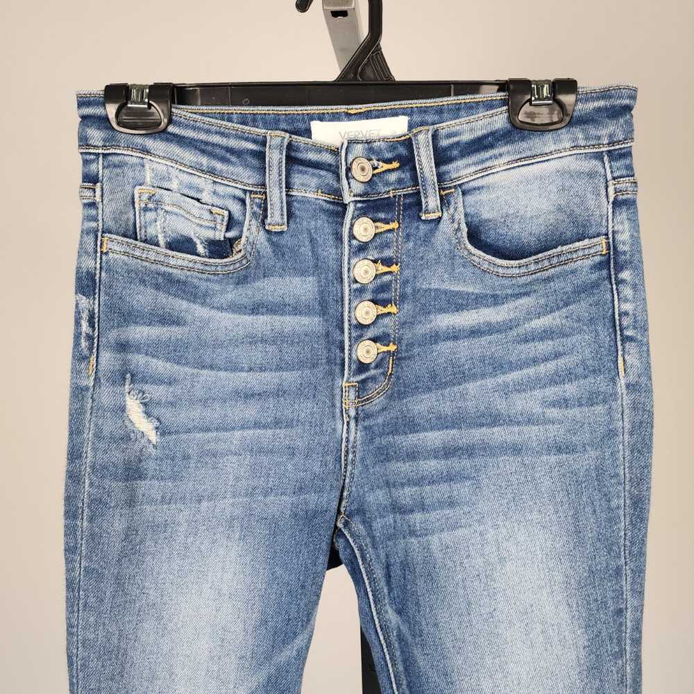 Vervet Light Wash High Rise Distressed Denim Jean… - image 2