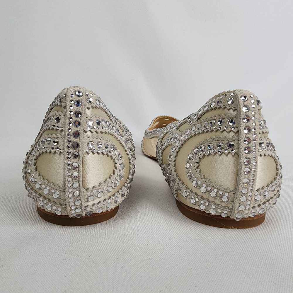 Badgley Mischka Gigi Silver Studded Ballet Flat S… - image 7