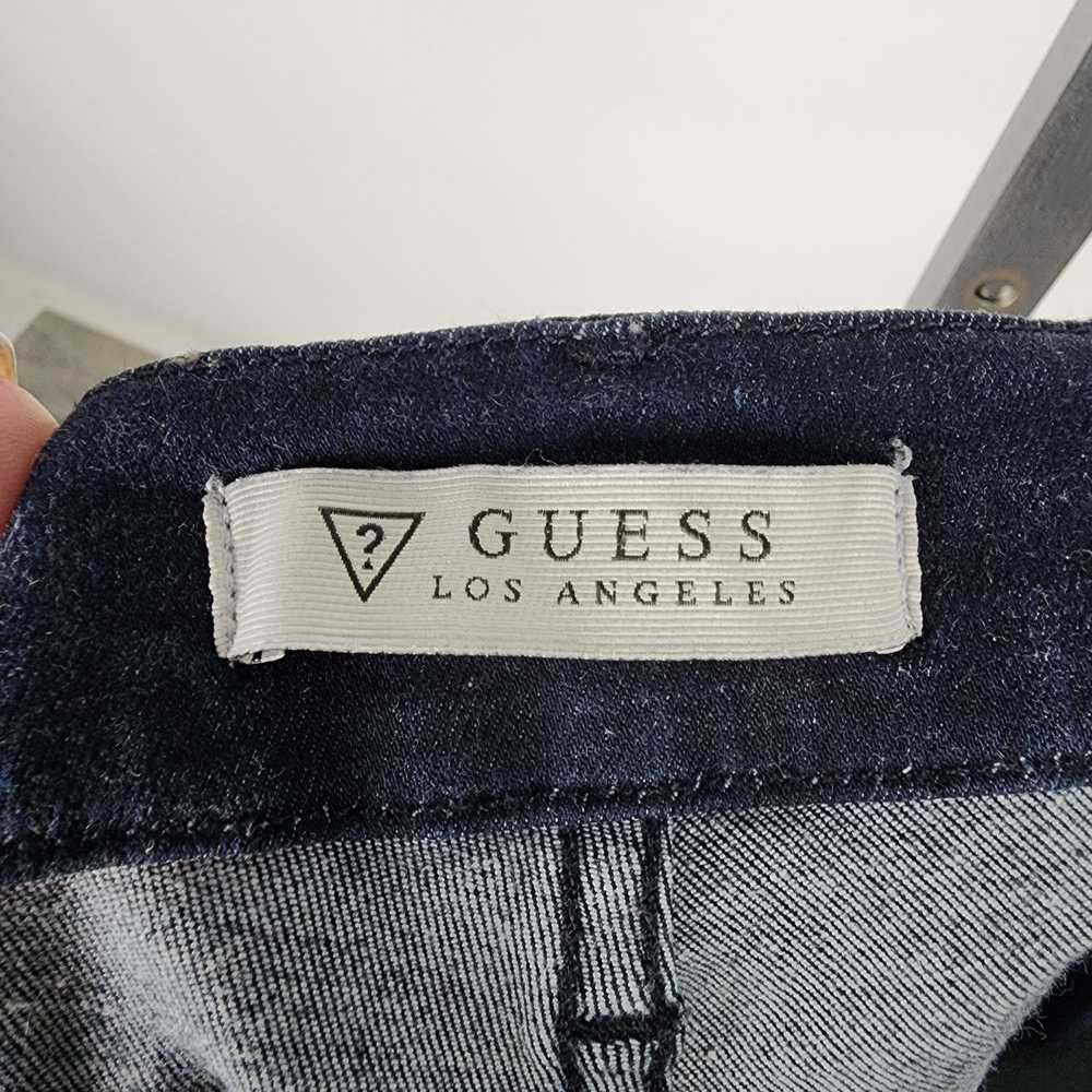 Guess Power Curvy Mid Dark Denim Jeans Size 28 - image 10