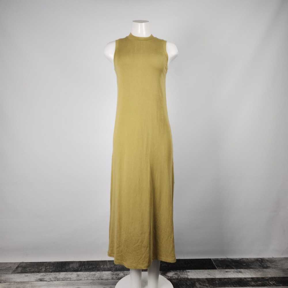 Richer Poorer Brown Sleeveless Ribbed Long Dress … - image 1