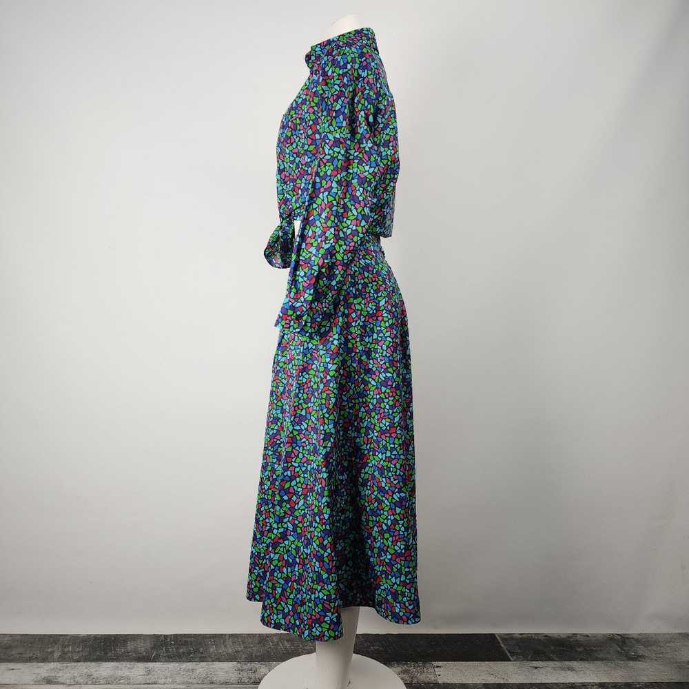 Vintage Giorgio Fellini Stained Glass Print Skirt… - image 8