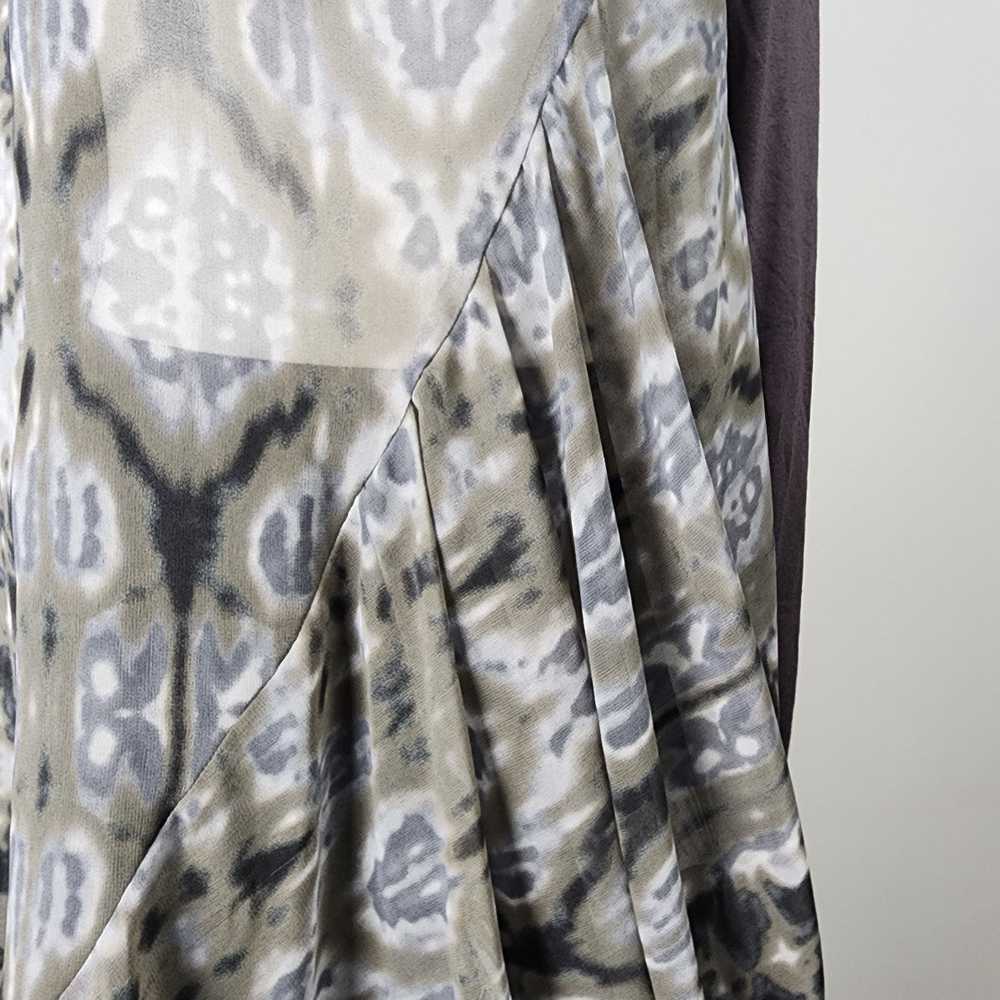 Ronen Chen Grey Chiffon Kaleidoscope Print Tunic … - image 3