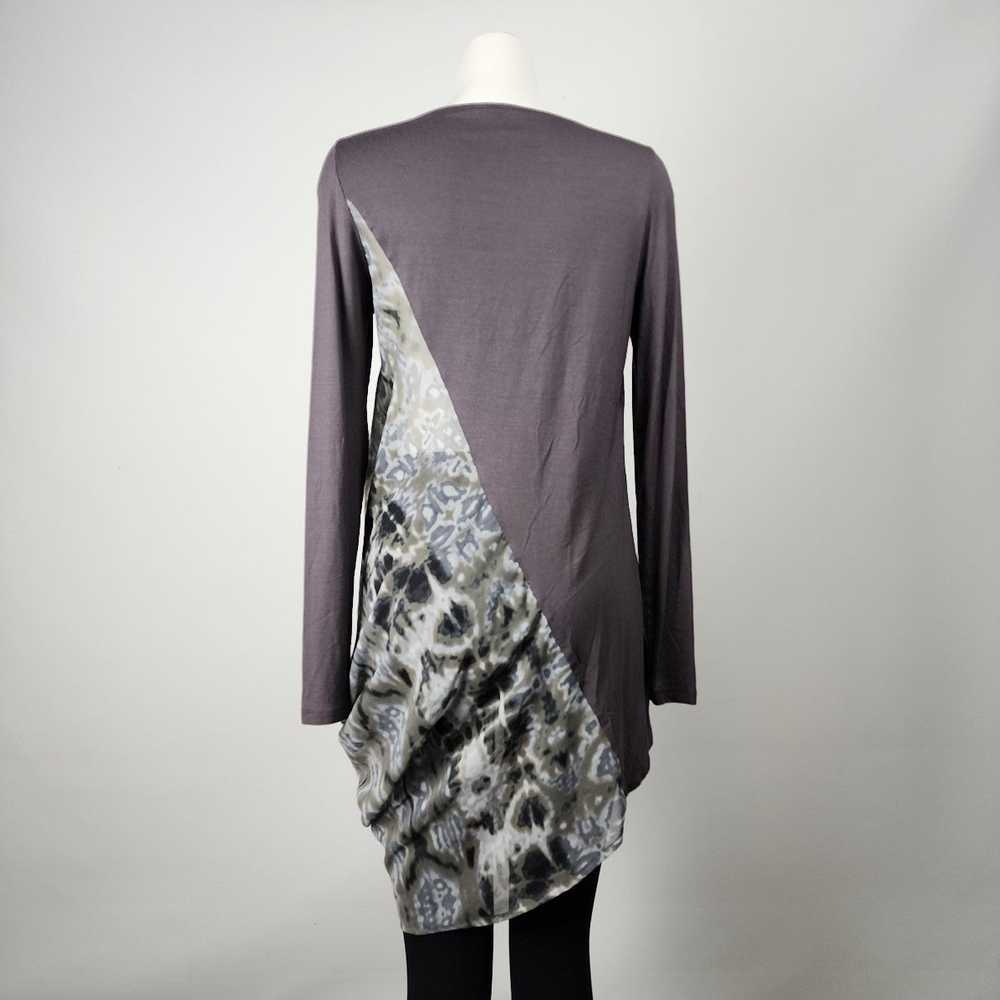 Ronen Chen Grey Chiffon Kaleidoscope Print Tunic … - image 6