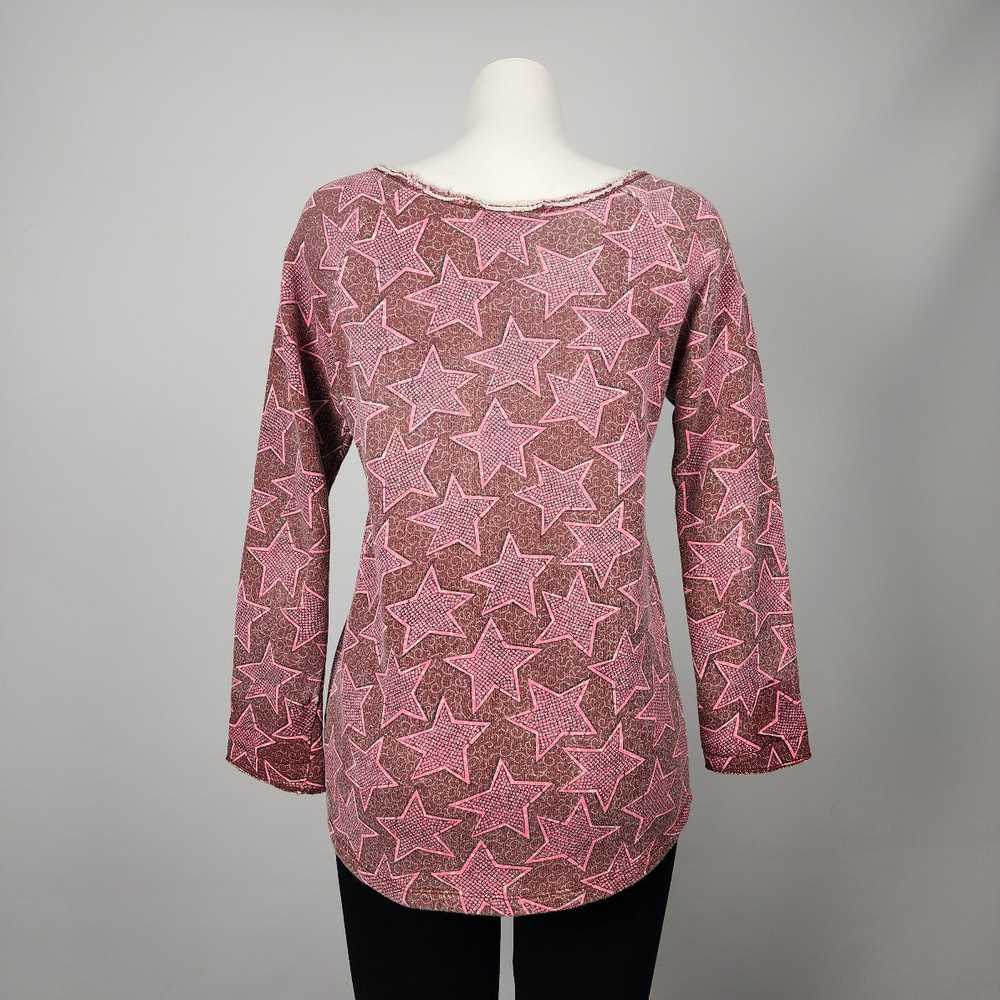 Maison Scotch Cotton Pink Star Print Long Sleeve … - image 5