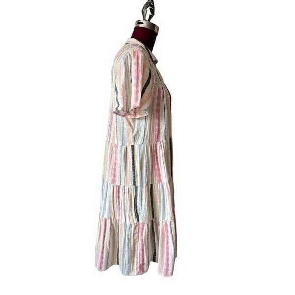 NWOT Anthropologie Georgina Tiered Cotton Striped… - image 6