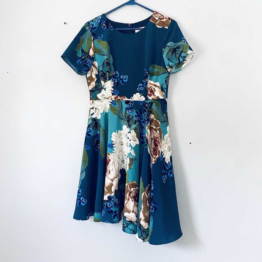 Anthropologie Corey Lynn Calter Dress 6 Green Blu… - image 2