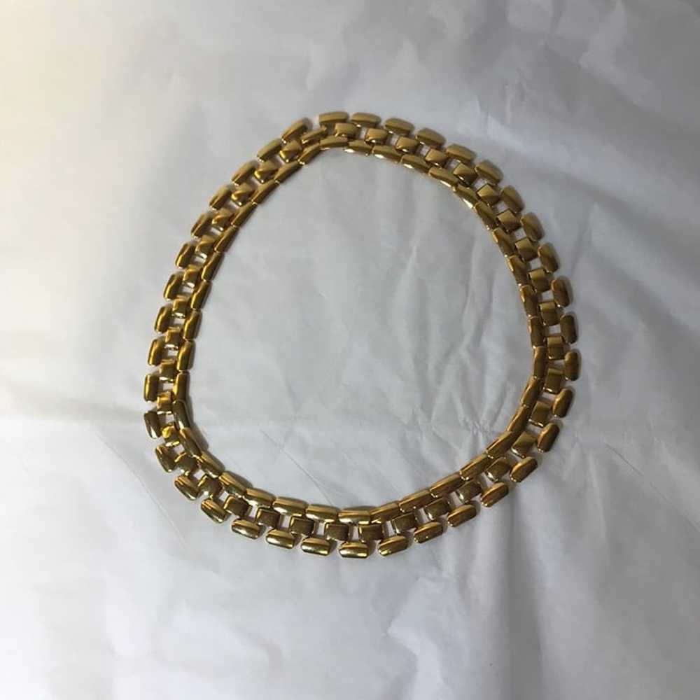 Classic Napier Goldtone Collar Necklace Signed 19… - image 12