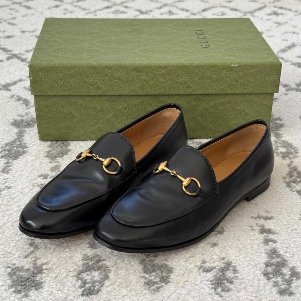 Gucci Jordaan leather flats - image 2