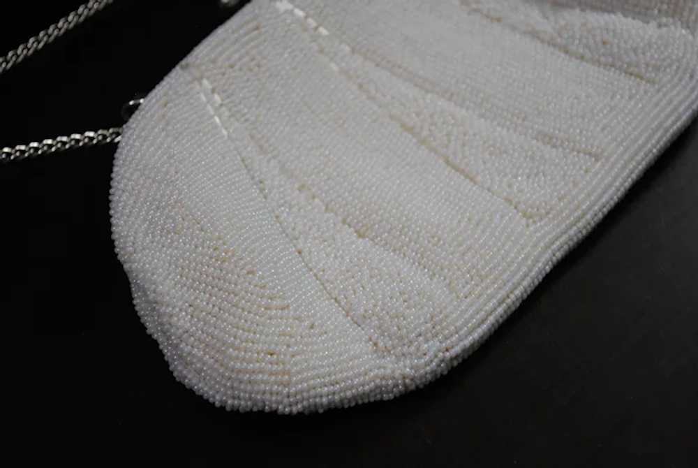 White Beaded Evening Purse / Clutch - image 2