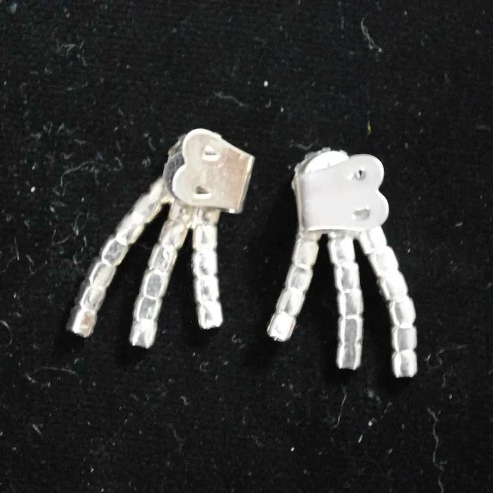 Pair of Rhinestone Comet Prong Set Shoe Clips - image 4