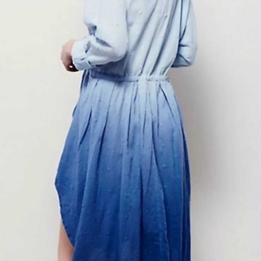 Free People Ray Of Light Ombre Shirt Dress - image 2