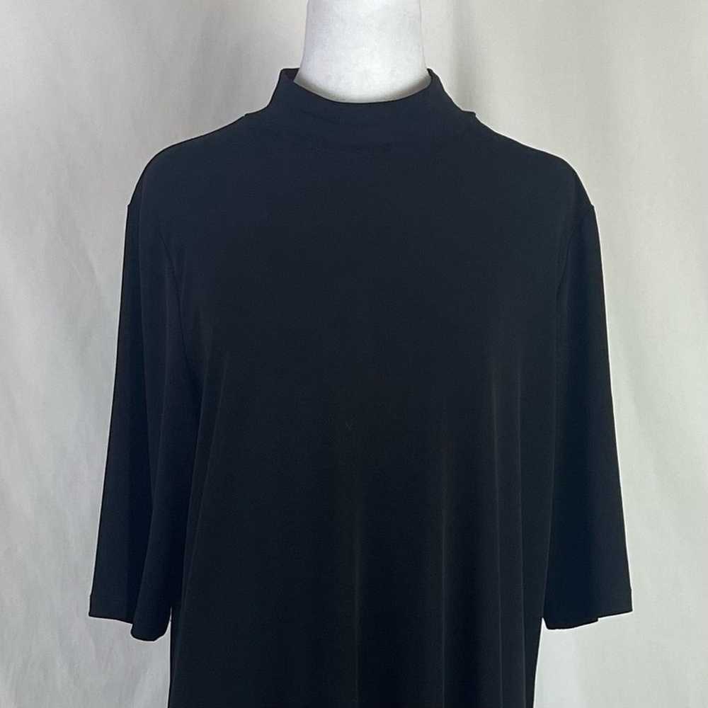 Susan Graver Black Mock Turtleneck Coastal Cruise… - image 4