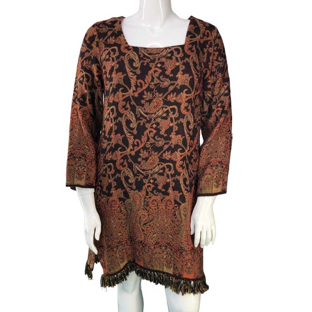 Soft Surroundings Womens Size L Autumn Paisley Fr… - image 9