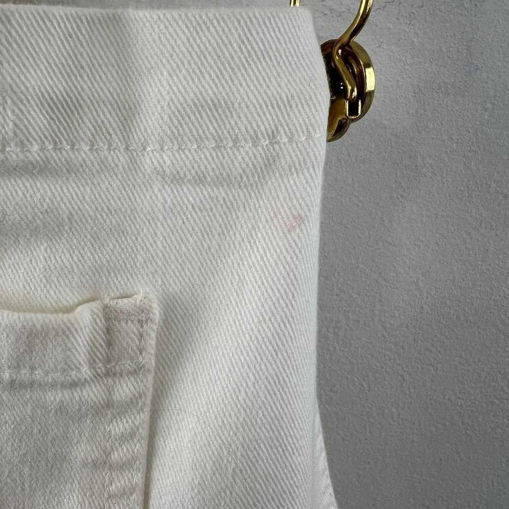 We Wore What White Denim Overalls Cotton Stretch … - image 5