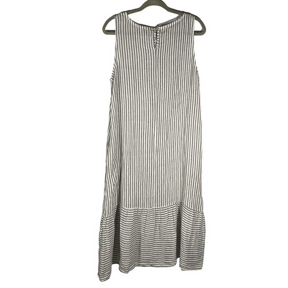 Francesca Bettini linen sleeveless midi dress str… - image 4