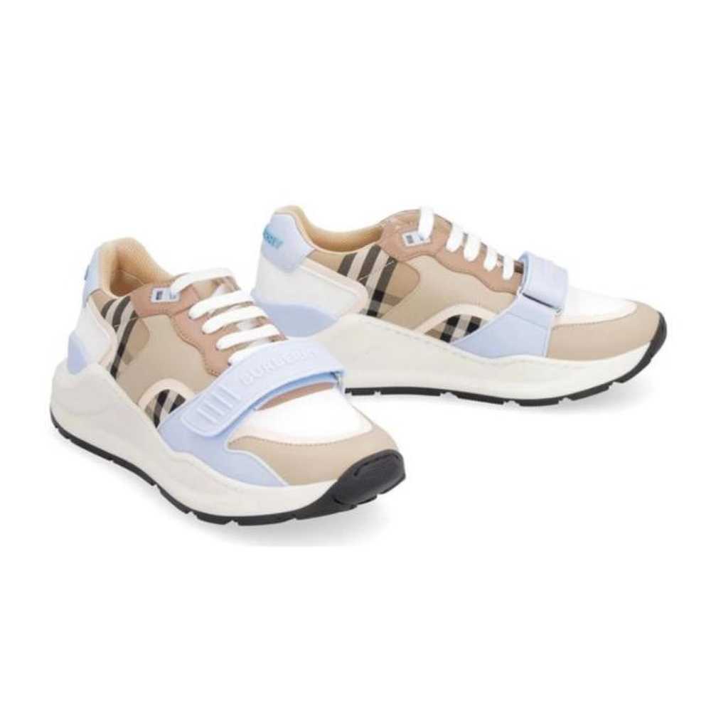 Burberry Regis leather trainers - image 2