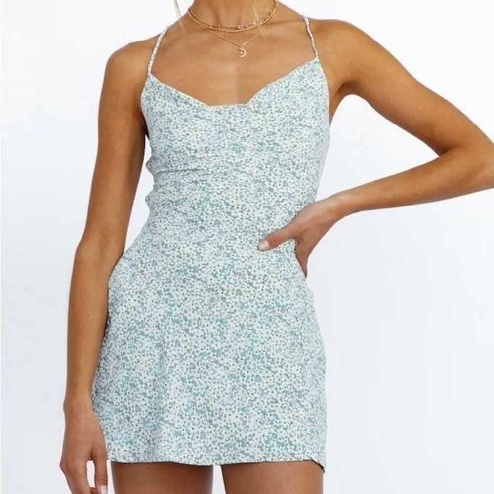 Luvalot  Ditsy daisy cowl strappy mini dress - image 5