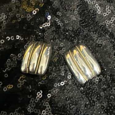 Sterling Silver Clip Earrings - image 1