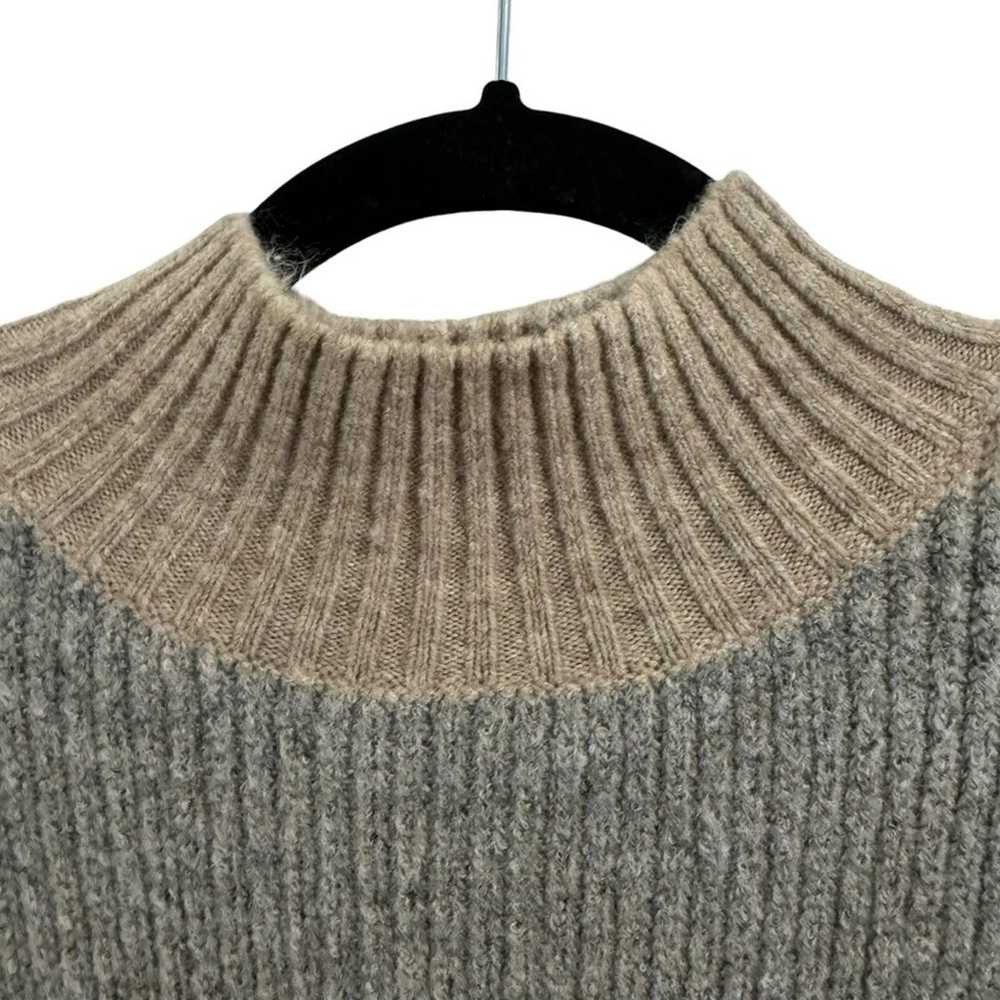 Lulus Casually Comfy Taupe Striped Mock Neck Swea… - image 7