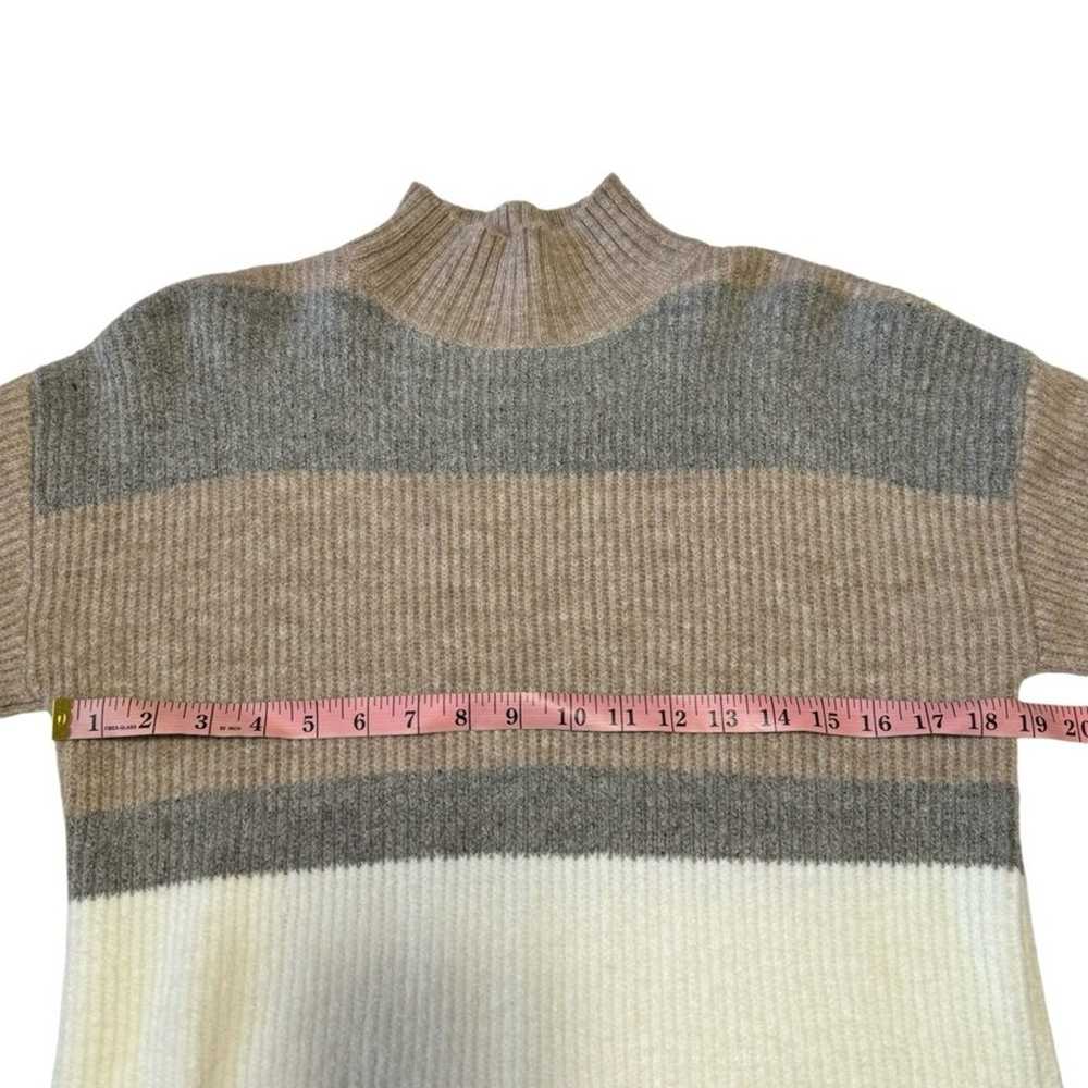 Lulus Casually Comfy Taupe Striped Mock Neck Swea… - image 9