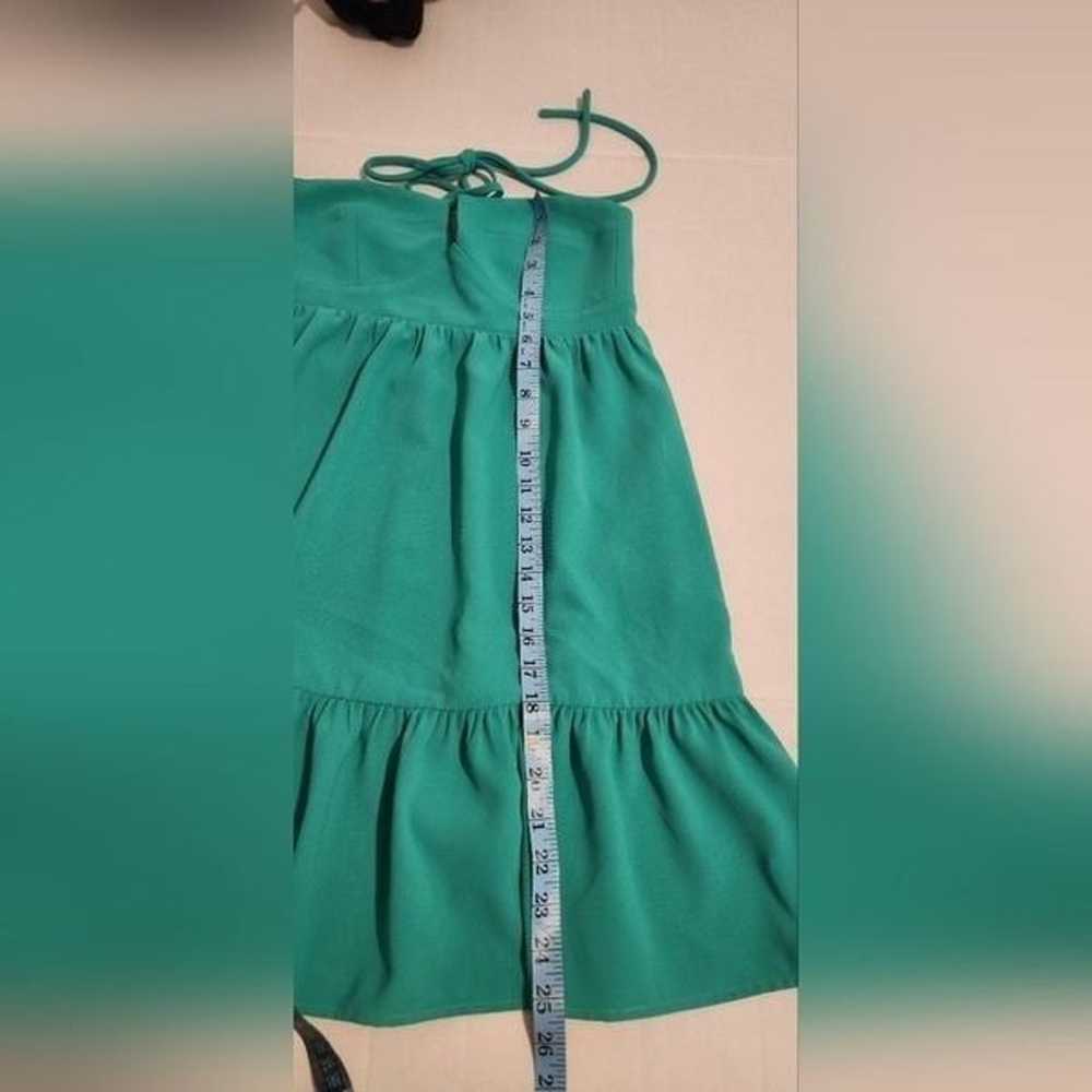 Aqua Halter Neck Tiered Mini Dress Size Small in … - image 7