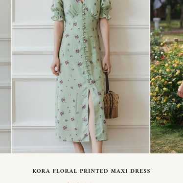 Simple Retro floral dress Kora