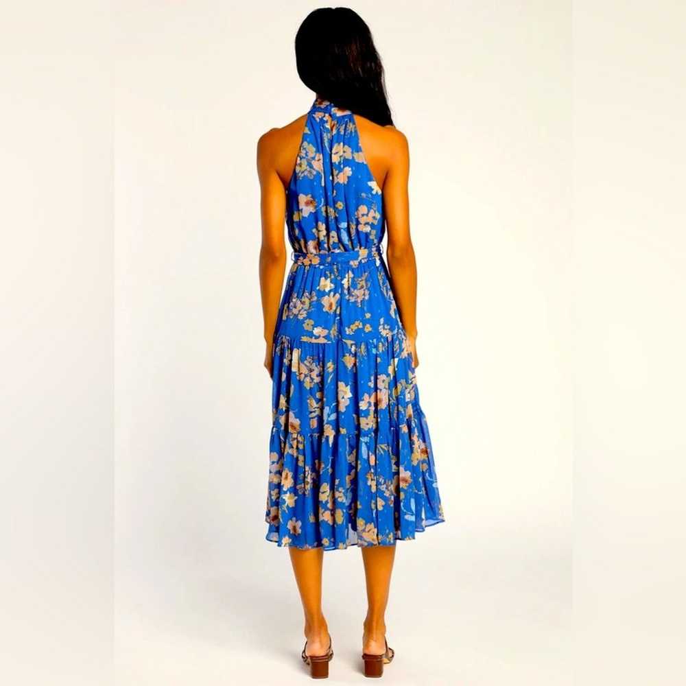 NEW Lulus Stunning & Chic Blue Floral Tiered Halt… - image 6