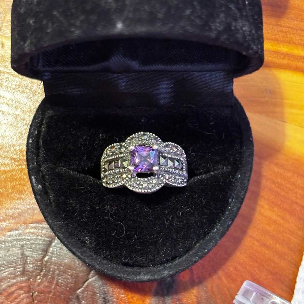 Vintage amethyst ring - image 1